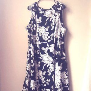 Black and White Floral Dress